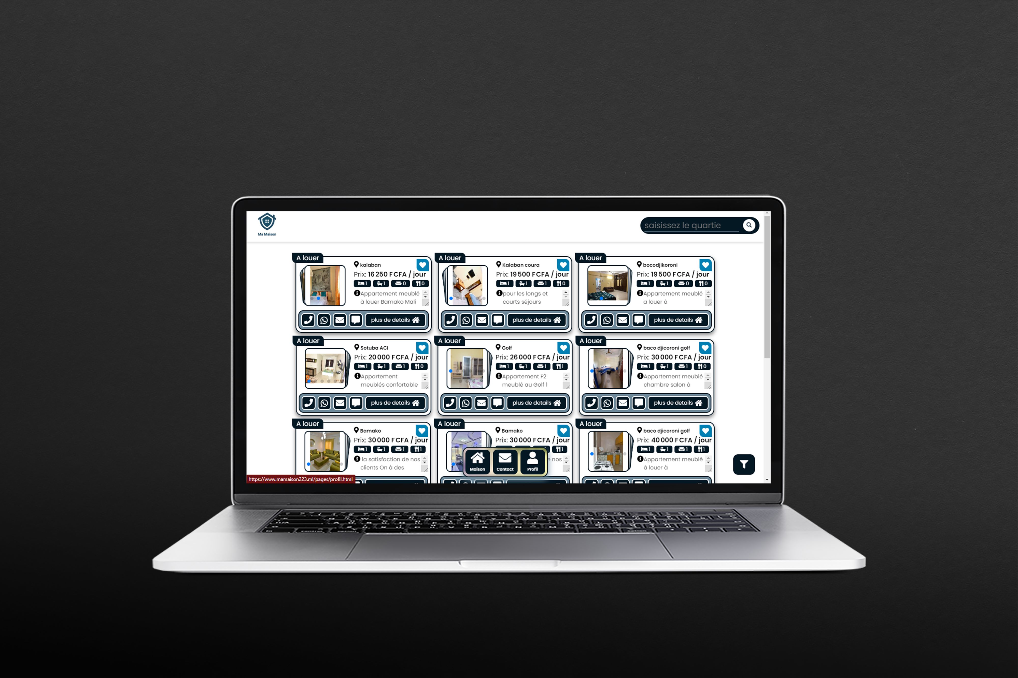 site web ma maison